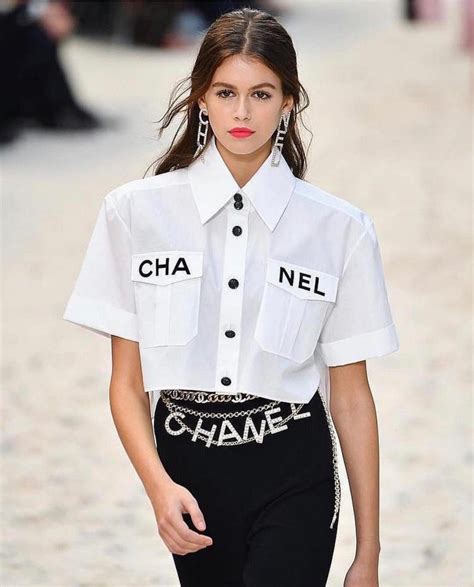 chanel black and white blouse|Chanel shirt clearance.